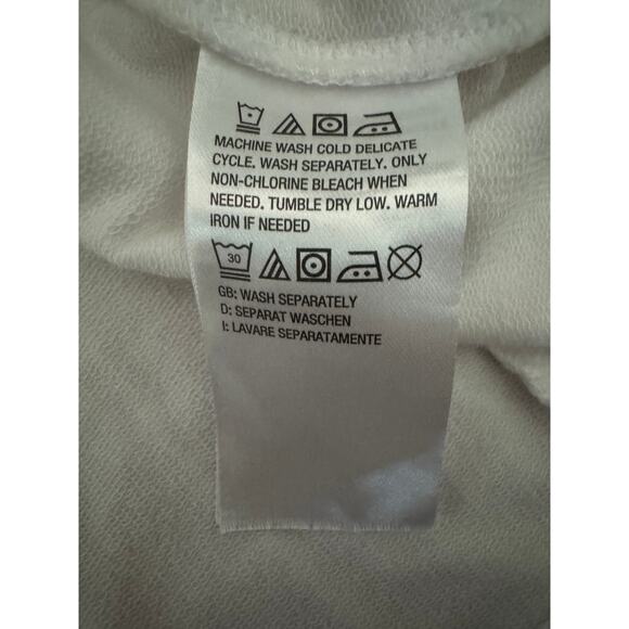 Belle by Kim Gravel Eyelet Jacket with Knit Sleeves and Back White Large - Picture 14 of 14